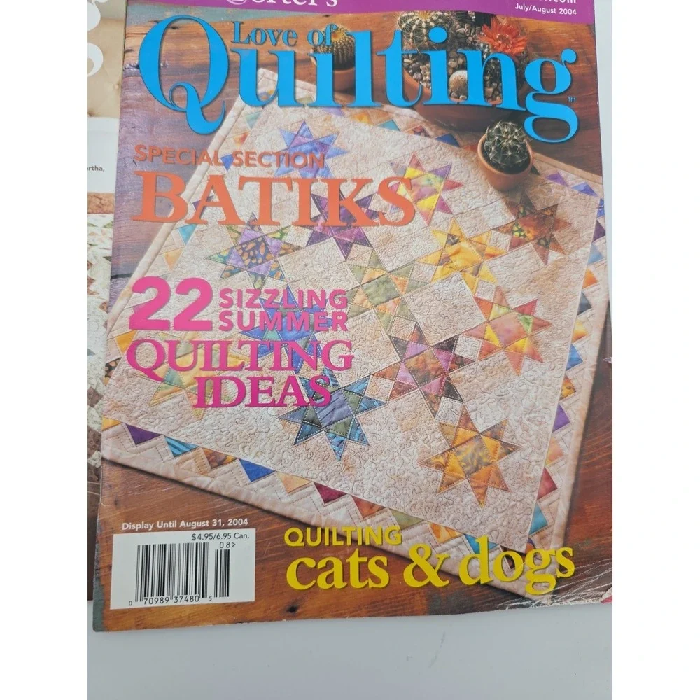 Love of Quilting Magazines Lot of 6 Issues From 2004-2018